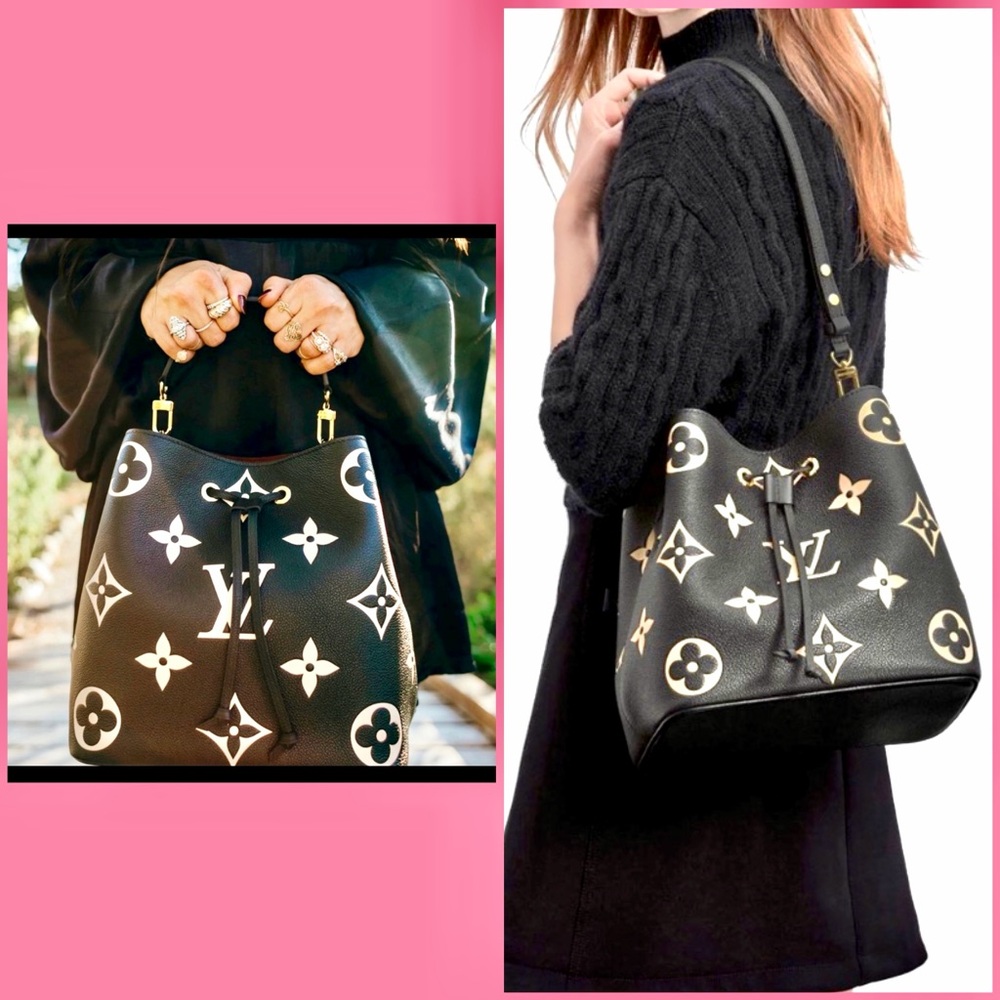 👑✅PRICE FIRM✅AUTHENTIC Louis Vuitton Bicolor Giant Neonoe MM - Picture 14 of 16